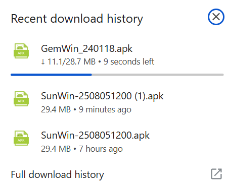Hướng dẫn cài ứng dụng sunwin về thiết bị tương thích.